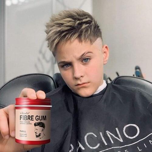 100g Men Styling Molding Paste Cream Hair Gel Makeup Natural Hair Hair Styling Tools Matte Lasting Wax Clay Hairstyle TSLM1 D4U4