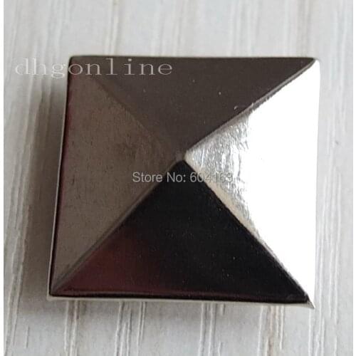100 PCS 18mm 3/4'' Pyramid Rapid Rivets Stud for bag shoes clothes Leather Nickle