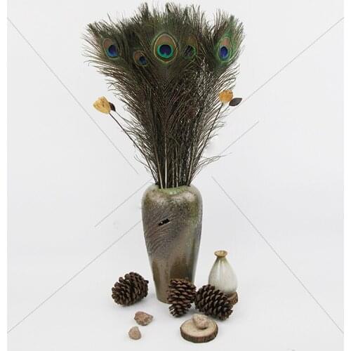 200PCS 80-90CM Peacock Feathers Natrual Peacock Tail Eye Feathers for Decoration Diy headdress /costume/Jewelry making accessory