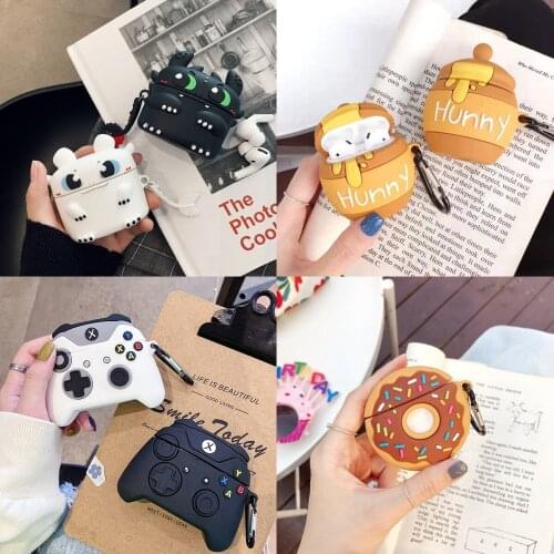 3D Earphone Case for AirPods 1 2 3 Pro Honey Pot Case for Airpods Charging Box Soft Silicone Earphone Protective Case for Airpod