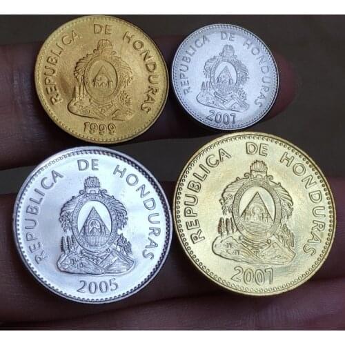 4 PCS SET Honduras ,100% Real Genuine Comemorative Coin,Original Collection