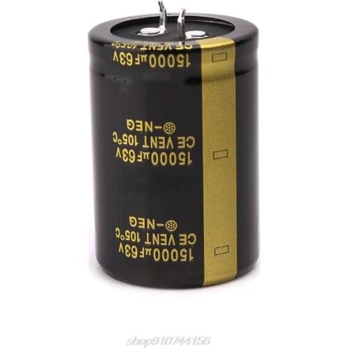 63V 15000uF Aluminum Electrolytic Capacitor Amplifier Filter Capacitors Volume 35x50 J03 21 Dropship