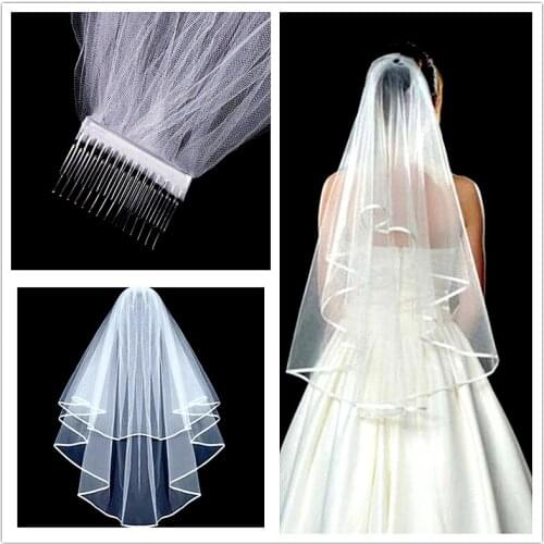 White short Bridal Wedding Veil Bride To Be Sash Bachelorette hen Party Bridal Shower marriage gift Decoration hair Accessories