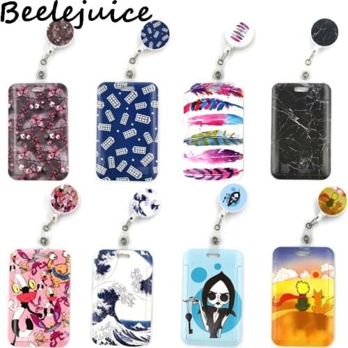 Cute Credit Card Cover Lanyard Bags Retractable Badge Reel Student Nurse Exhibition Enfermera Name Clips ID Card Holder Chest