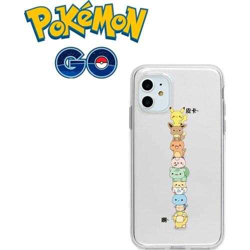 Pokemon Pikachu Phone Case for IPhone 8 7 Iphone11 12 XR XS X Cell Phone Case Fashion Cartoon Silicone Case Couple Birthday Gift