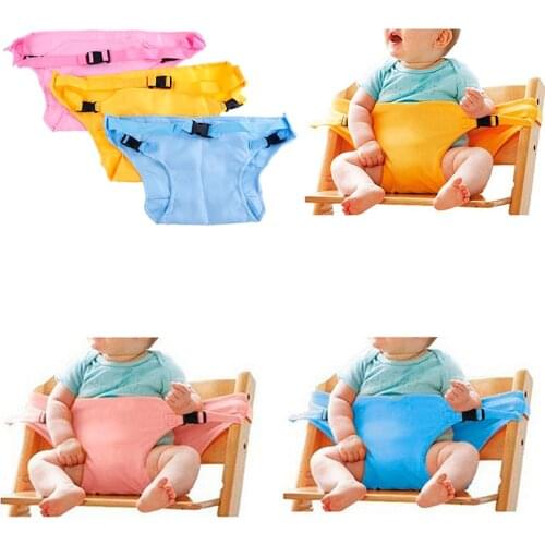 Baby portable high chair seat safety belt foldable sacking dinning seat belts