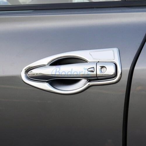 Door Holder Moulding Trim Handle Cover Garnish Panels Chrome Car Styling For Nissan Kicks 2017 2018 2019 2020 Auto Accessories