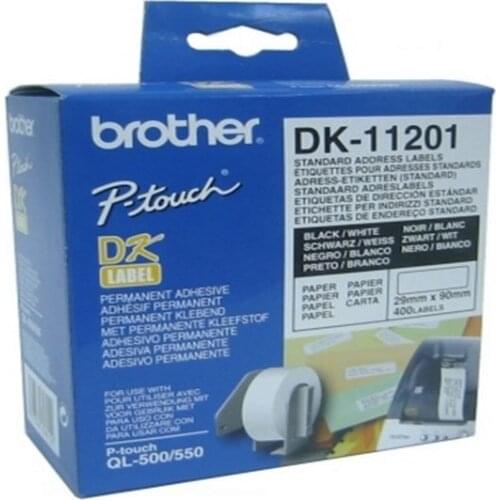 Printer Labels Brother DK11201 29 x 90 mm White
