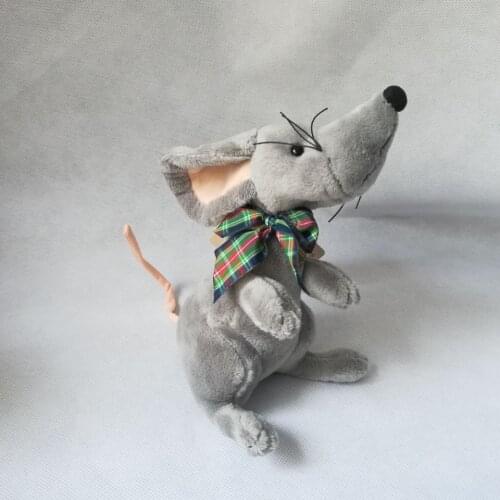 About 20cm lovely gray mouse plush toy,soft doll baby toy birthday gift h2549