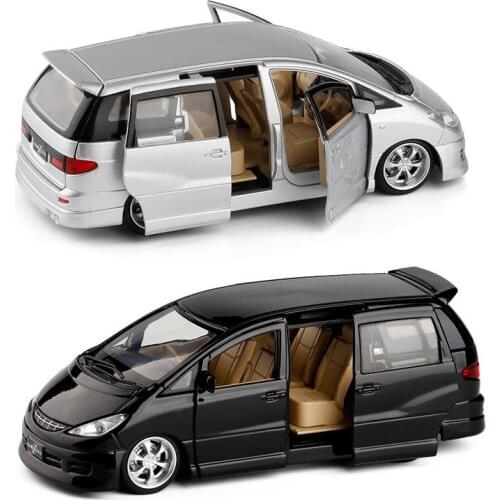 Hot sale High simulation previa estima mpv model,1:32 alloy slide car toy,6 open door toy car,wholesale