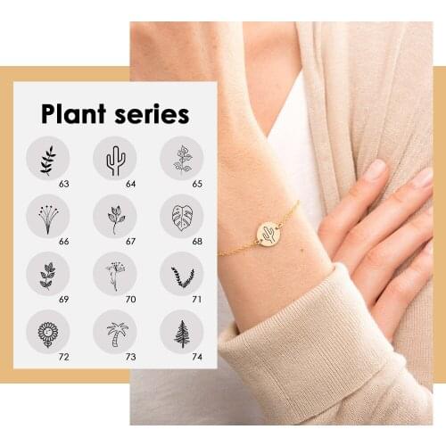 JUJIE custom made Minimalist bracelet Laser engraving bracelet for Women Fashion Jewelry