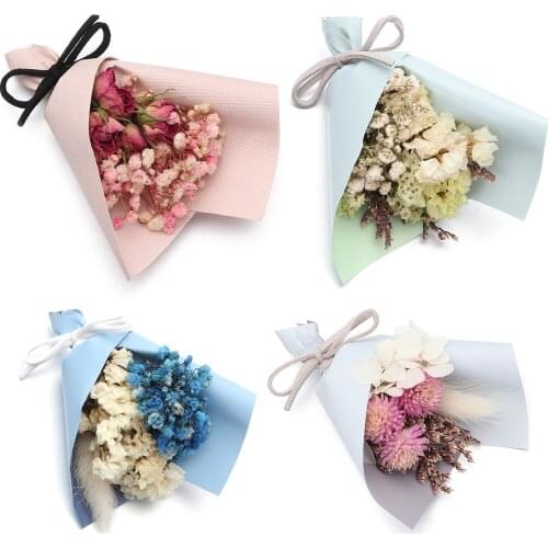 Mini Natural Dried Flowers Bouquet Real Happy Dry Flowers Press Decorative Photography Photo Backdrop Decor