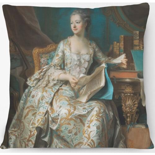 Nobles And Grand Ladies Cushion Covers European Oil Painting Woman Girls Decorative Pillow Case