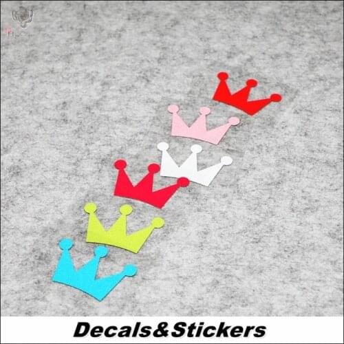 NO.S016 Crown Cute 3M Reflective Modified Stickers Car Helmet Sticker MOTO GP Waterproof Decals Racing Motorcycle