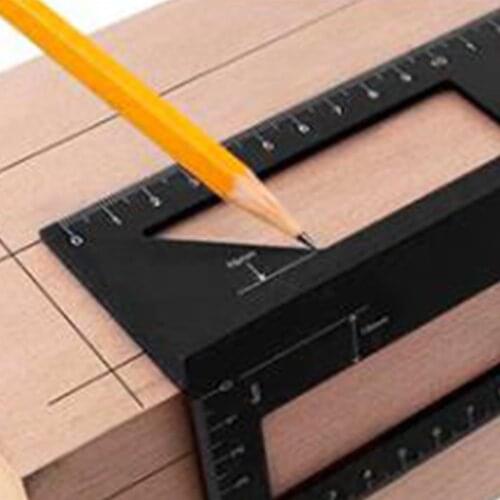 NEW 3D Mitre Angle Measuring Gauge Woodworking Scribe Mark Line T-Type Ruler Square Size Measure Tools For Wood