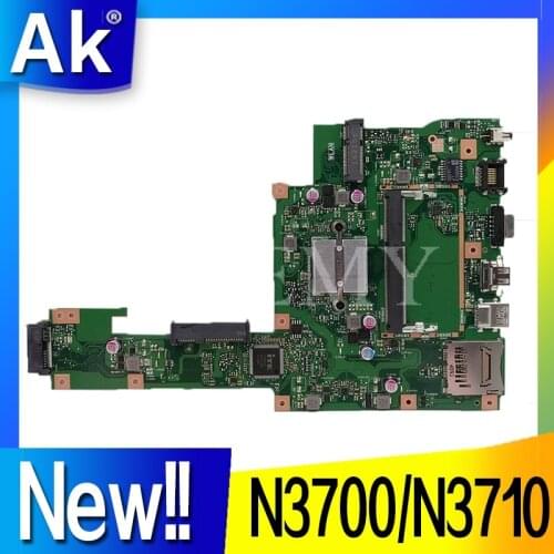 New ! Akemy X553SA Motherboard W/ N3700/N3710 CPU For ASUS X553SA X553S X553SA F553S A553S Mainboard 100% test OK