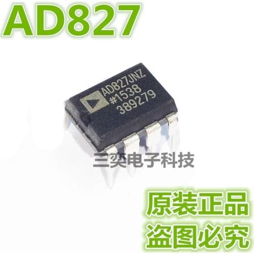 The new original AD827JN DIP8 eight-octave audio dual op amp low power dual op amp