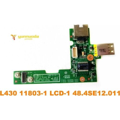 Original for Lenovo L430 USB board L430 11803-1 LCD-1 48.4SE12.011 tested good free shipping