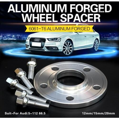2/4Pieces 12/15mm 5x112 66.5 Wheel Spacer Adapter Gasket For Audi A4/A5/A6/A7/A8/S3/S4/S5/S6/S7/Q3/Q5/RS4/RS5/RS6 Q7