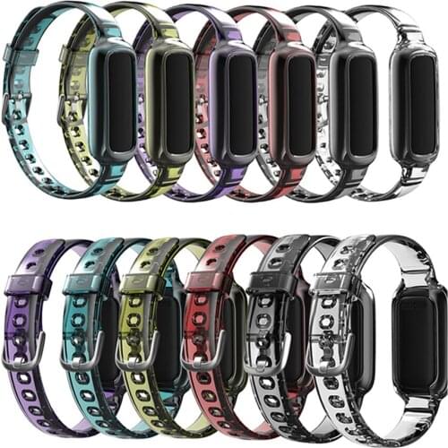 Soft TPU Watch Belt Replacement Smart Watch Strap Wristband for Fitbit Luxe Watch Repair Accessories
