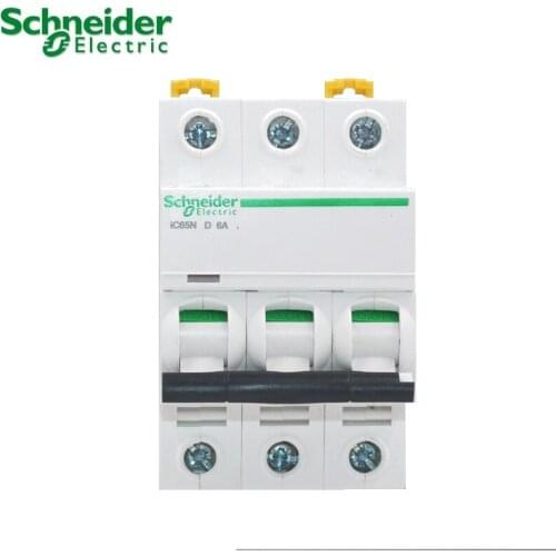 Schneider electric Mini Circuit Breaker Acti 9 iC65N 3p D type 1A 2A 3A 4A 6A 10A 16A 20A 25A 32A 40A 50A 63A AC A9F19