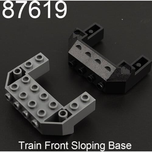 4PCS 87619 Brick Special, Train Front Sloping Base with 4 Studs on Front Building block accessories parts MOC DIY Education Toys