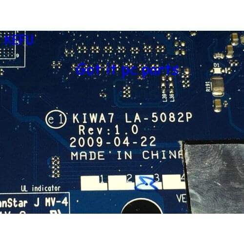 KEFU HOT IN RUSSIA UKRAINE !!! Free Shipping Laptop motherboard KIWA7 LA-5082P REV : 1.0 for Lenovo G550 Notebook pc