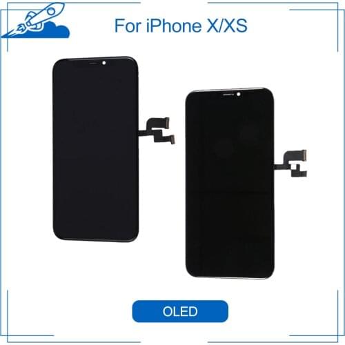 Elekworld Grade For AMOLED Tested Work Well LCDs For iPhone X XS LCD Display With 3D Touch Screen Digitizer Assembly Parts