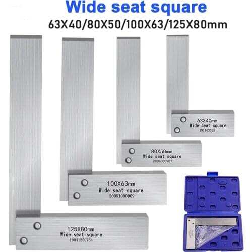 1Pcs Machinist Square 90 Degree Right Angle Engineer Set Seat Precision Ground Steel Hardened Angle Ruler Engineer Square Tool