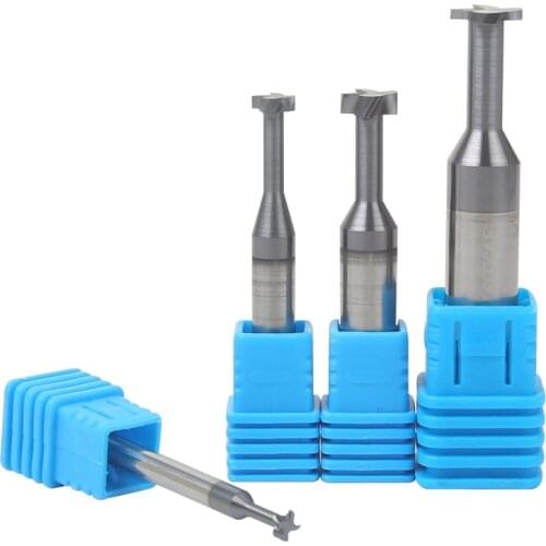 1PCS T type Groove cutter HRC55 Solid carbide T type cutter Milling Knife T Slot groove Milling Cutters for CNC Machine