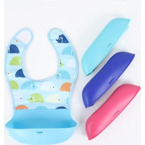 Large three-dimensional childrens dinner pocket baby silicone waterproof bib baby bib child food pocket