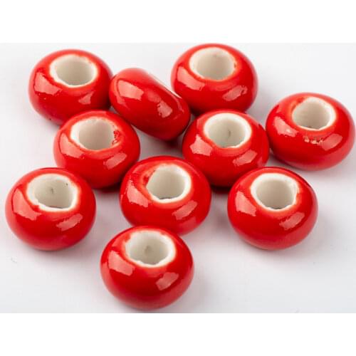 15# 20pcs Abacus Bead DIY Ceramic beads for necklace making sell by bags Jewlery&Accessories ceramics beads 10pieces/lot #HY520