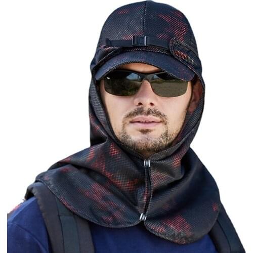 Quick drying Waterproof Boonie Hat UV Protection fishing Baseball cap Face Neck Protection Breatha Sun Hat Dual use removable