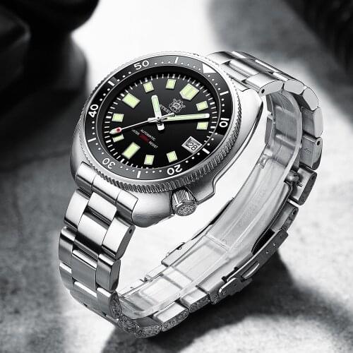 Steeldive Design 2021 New Mens Abalone Mechanical Watches NH35A Sports Top Diving Watch Sapphire Automatic Watch Reloj Hombre