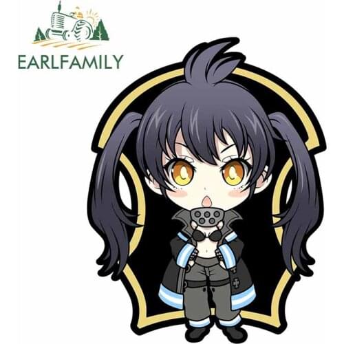 EARLFAMILY 13cm x 10.2cm for Fire Fighting Team Kanko Waterproof Motorcycle Stickers Fashion Suitable for VAN RV SUV Car Decal