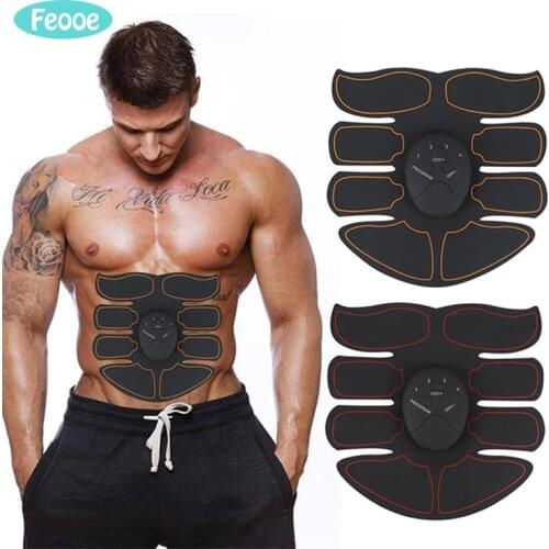 FEOOE Electric Muscle Stimulator Ems Wireless Buttocks Hip Trainer Abdominal ABS Stimulator Fitness Body Slimming Massager LFK