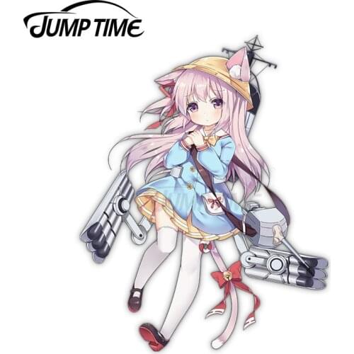 JumpTime 13 x 10.5cm Azur Lane Kisaragi Anime Waifu Weatherproof Funny Car Stickers Waterproof Windshield Bumper Decals Sticker