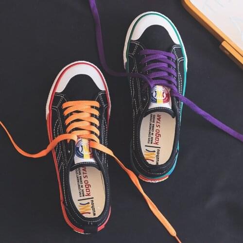 Canvas Fashion Shoes Woman 2021 Summer New Fashion Color Women Casual Shoes Flats Canvas Women Casual Shoes Sneakers