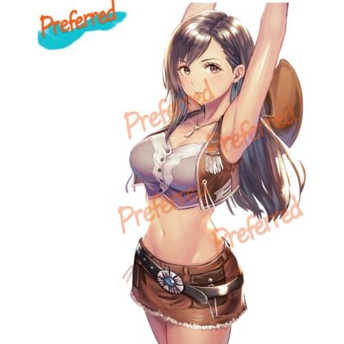 Beautiful Tifa Lockhart Girls! Removable Colored Car Stickers Car Sticker Automobile Car Decal Accessories