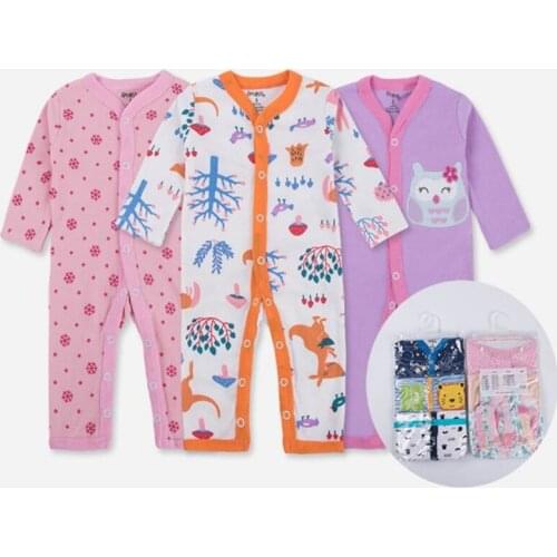 Hot Selling Baby Climbing Clothes Spring Cotton Infants Jumpsuit Autumn Sleepwear Long Sleeves Rompers Newborn Sleepsuit A33