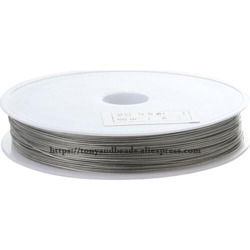 9th Aug Free Shipping Size 0.3-0.8mm Diamter Steel Metal String Beading Wire Cord String Thread Pick Size For Jewelry Making