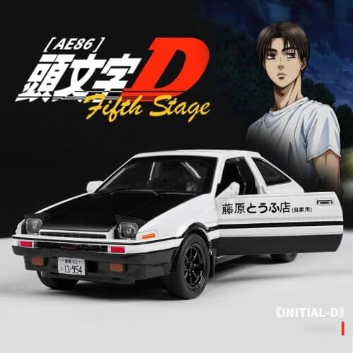 High Simulation Exquisite Diecasts&Toy Vehicles: MINIAUTO Car Styling Initial D TOYOTA TRUENO AE86 1:28 Alloy Diecast Car Model