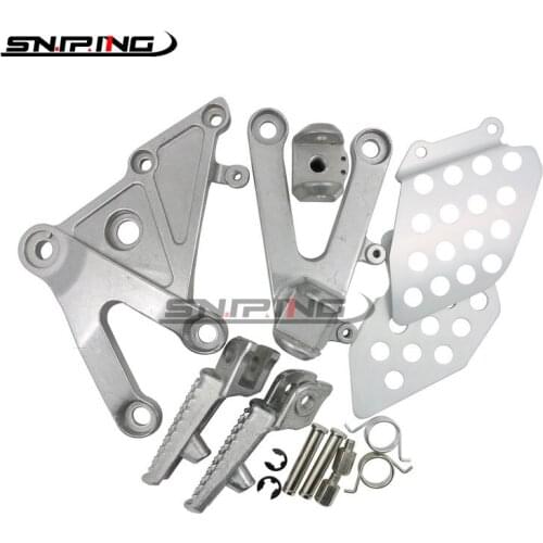 Motorcycle Front Silver Footrest For HONDA CBR600RR 03-06 Footrest Brackets F5 CBR 600RR 2003 - 2006