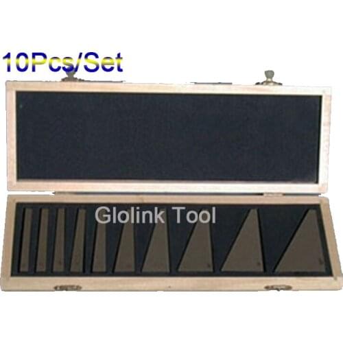 High Quallity 10Pcs Angle Blocks Set Lathes Milling Machinist Hardened steel Precision Ground Gauge Tool
