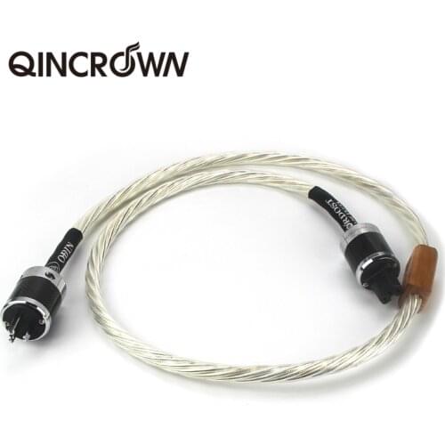 Nordost odin 7N silver plated Supreme Reference Power Cable High End hifi cables with Carbon fiber US power plug