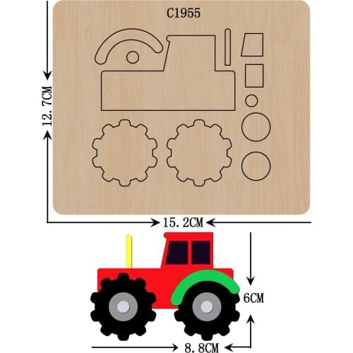 New truck Wooden die Scrapbooking C1955 Cutting Dies
