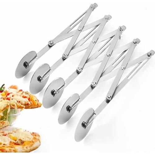 Pizza Cutter Divider Knife Pasta Rocker Peeler Multi-function Stainless Steel 5/7 Wheel Cutter Roller Tools Cake Baking Knives