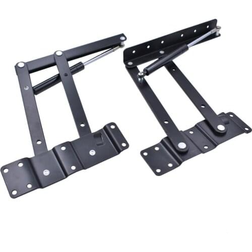 2pcs Fashion lift top coffee table mechanism Hydraulic buffer soft close cabinet hinges hidden Furniture hardware accessories