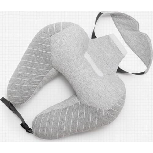 Travel Neck Pillows Eye Mask U Shaped Pillow With Eye Patch Sleep And Travel Neck Pillow Multifunctional Portable Comfortable