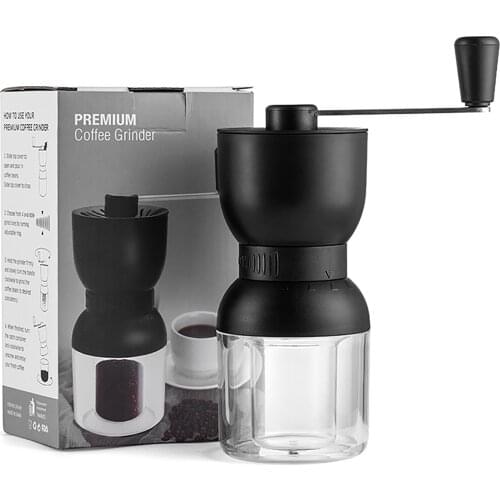 Hand Crank Coffee Grinder Adjustable Coffee Bean Mill Kitchen Mills Tools #W0